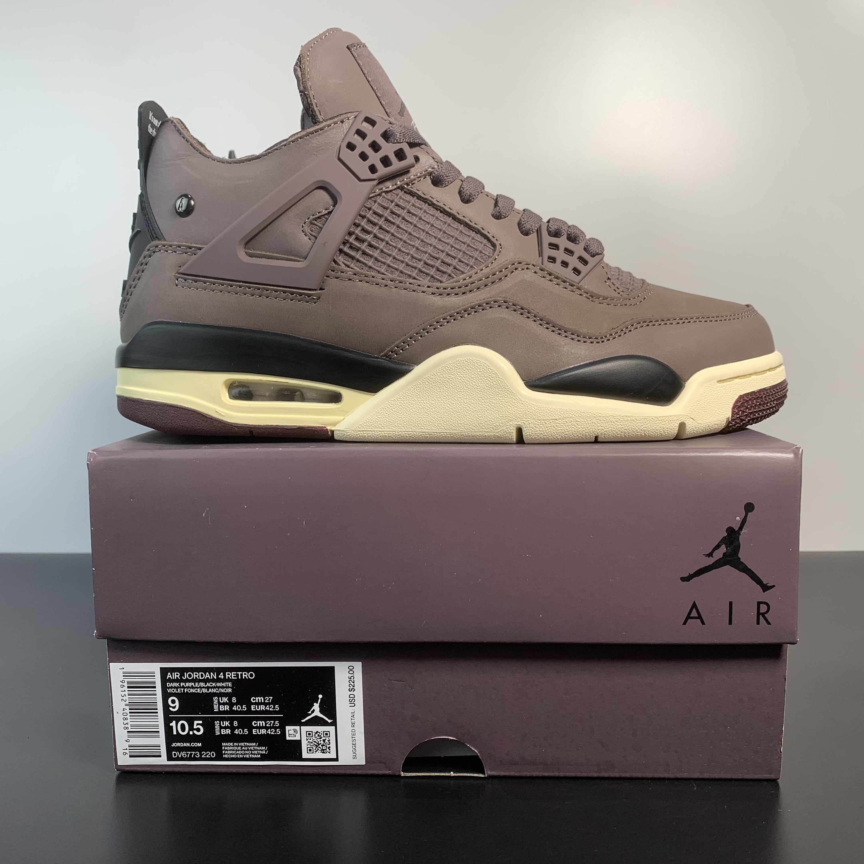 Nike Air Jordan 4 Retro x A Ma Maniére 'Violet Ore'