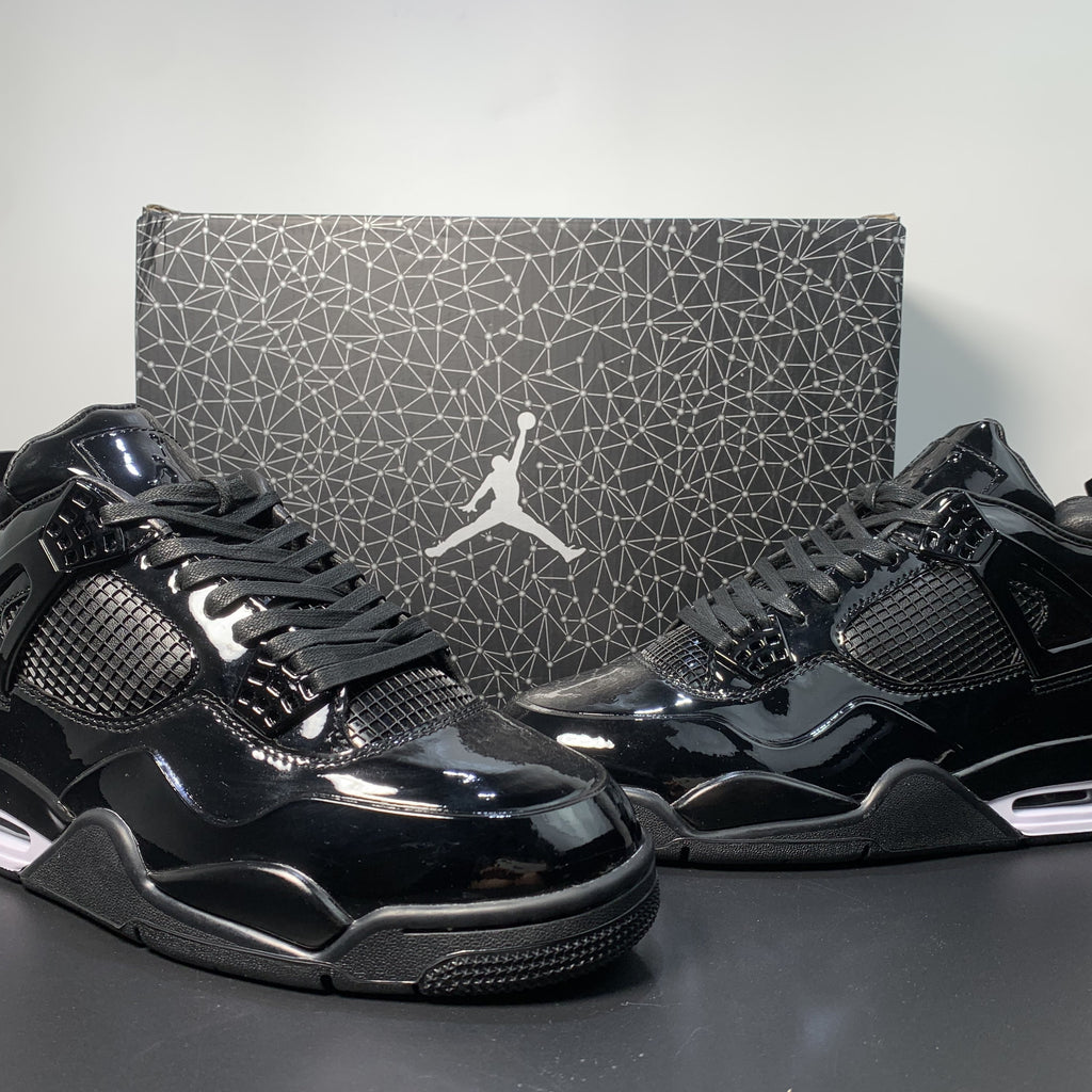Nike Air Jordan 4 Retro 11Lab4 'Black Patent Leather'