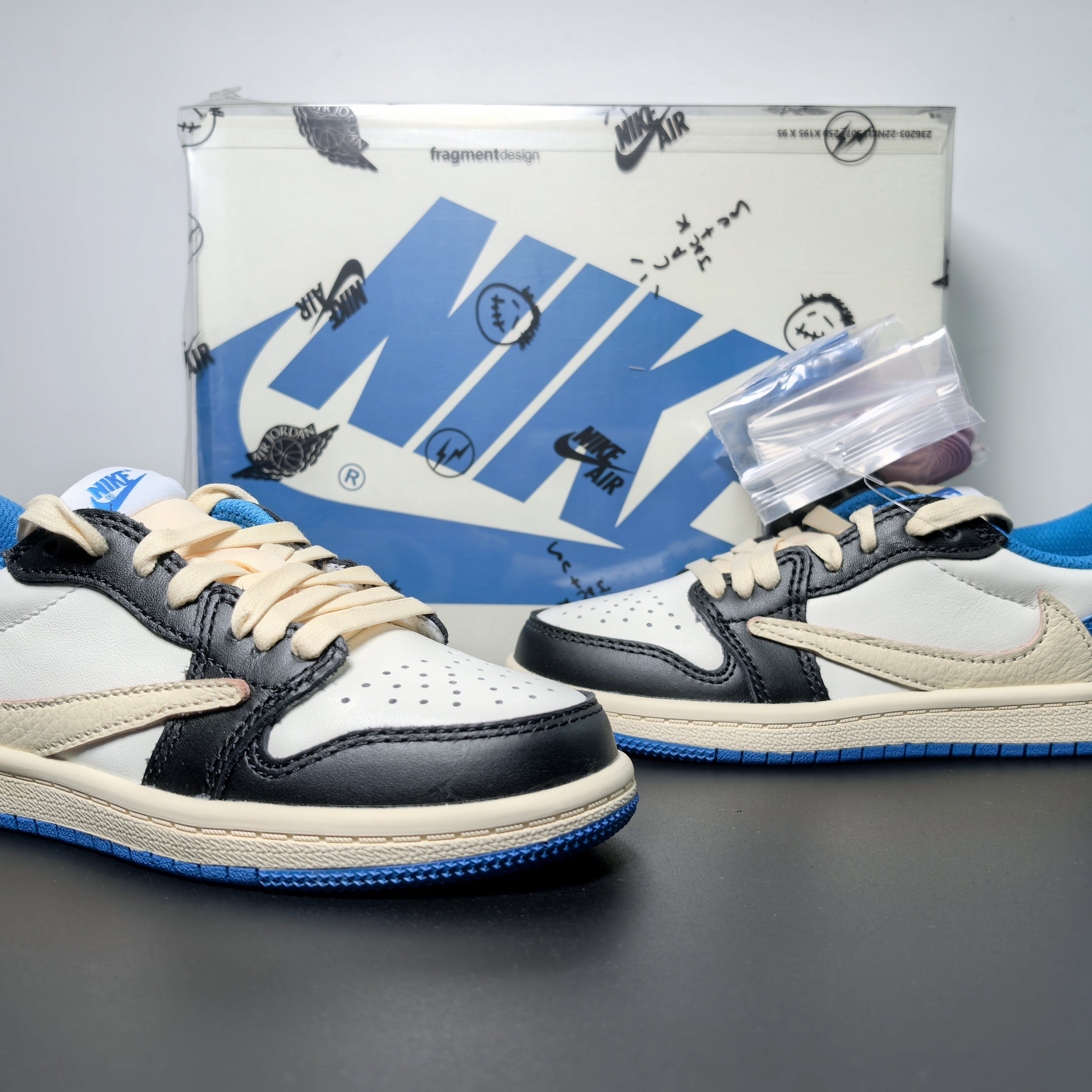 Nike Air Jordan 1 Retro Low OG SP x Travis Scott x Fragment 'Military Blue'