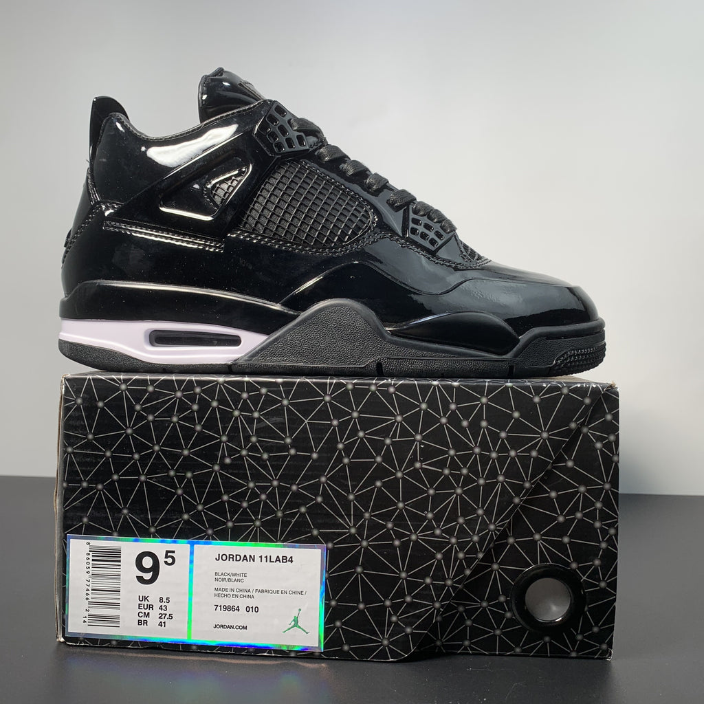 Nike Air Jordan 4 Retro 11Lab4 'Black Patent Leather'