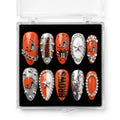 Cleveland Browns Handmade Press On Nails | Reusable 3D Nail Set