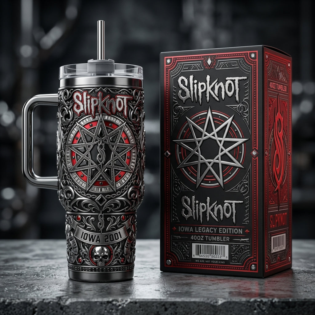 Slipknot 40oz Tumbler with Lid and Straw