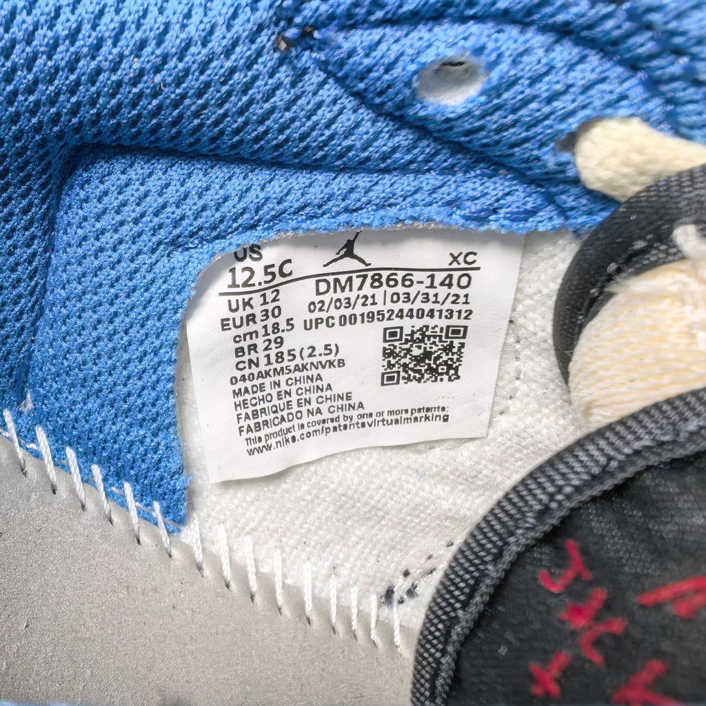 Nike Air Jordan 1 Retro Low OG SP x Travis Scott x Fragment 'Military Blue'