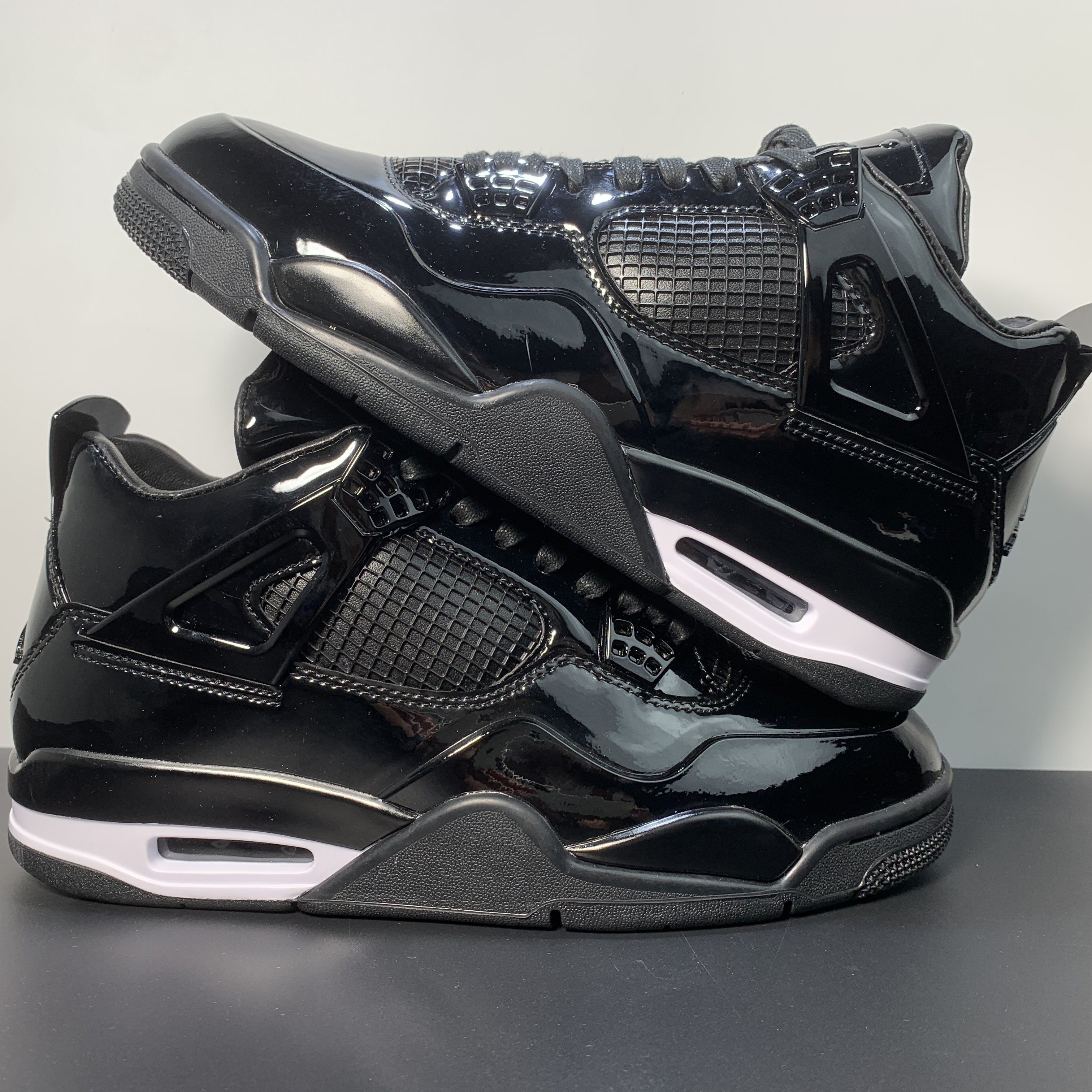 Nike Air Jordan 4 Retro 11Lab4 'Black Patent Leather'