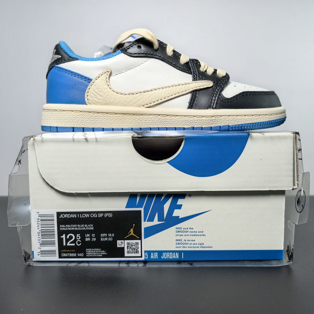 Nike Air Jordan 1 Retro Low OG SP x Travis Scott x Fragment 'Military Blue'