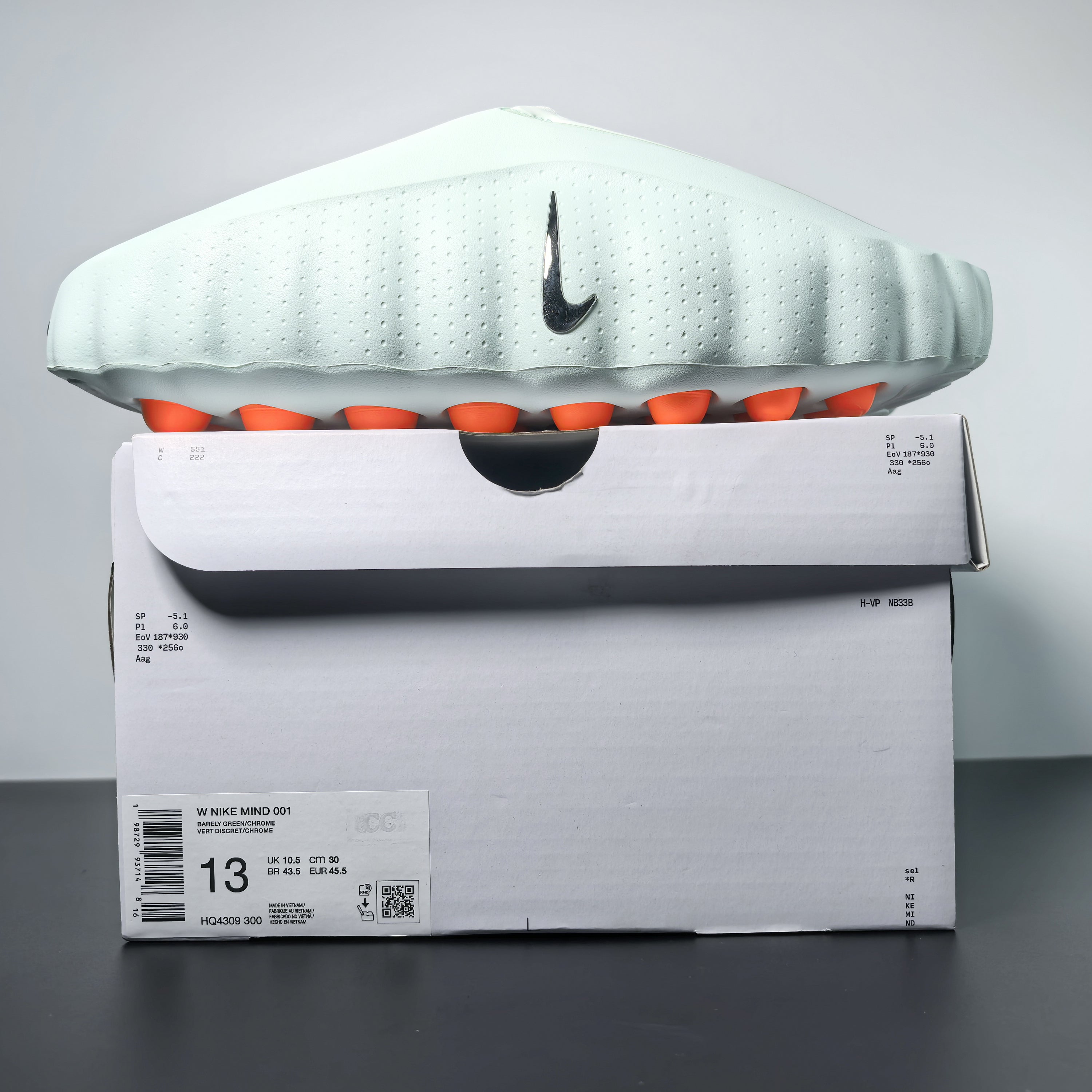 Nike Mind 001 Mules / Slide " Light Smoke Grey "