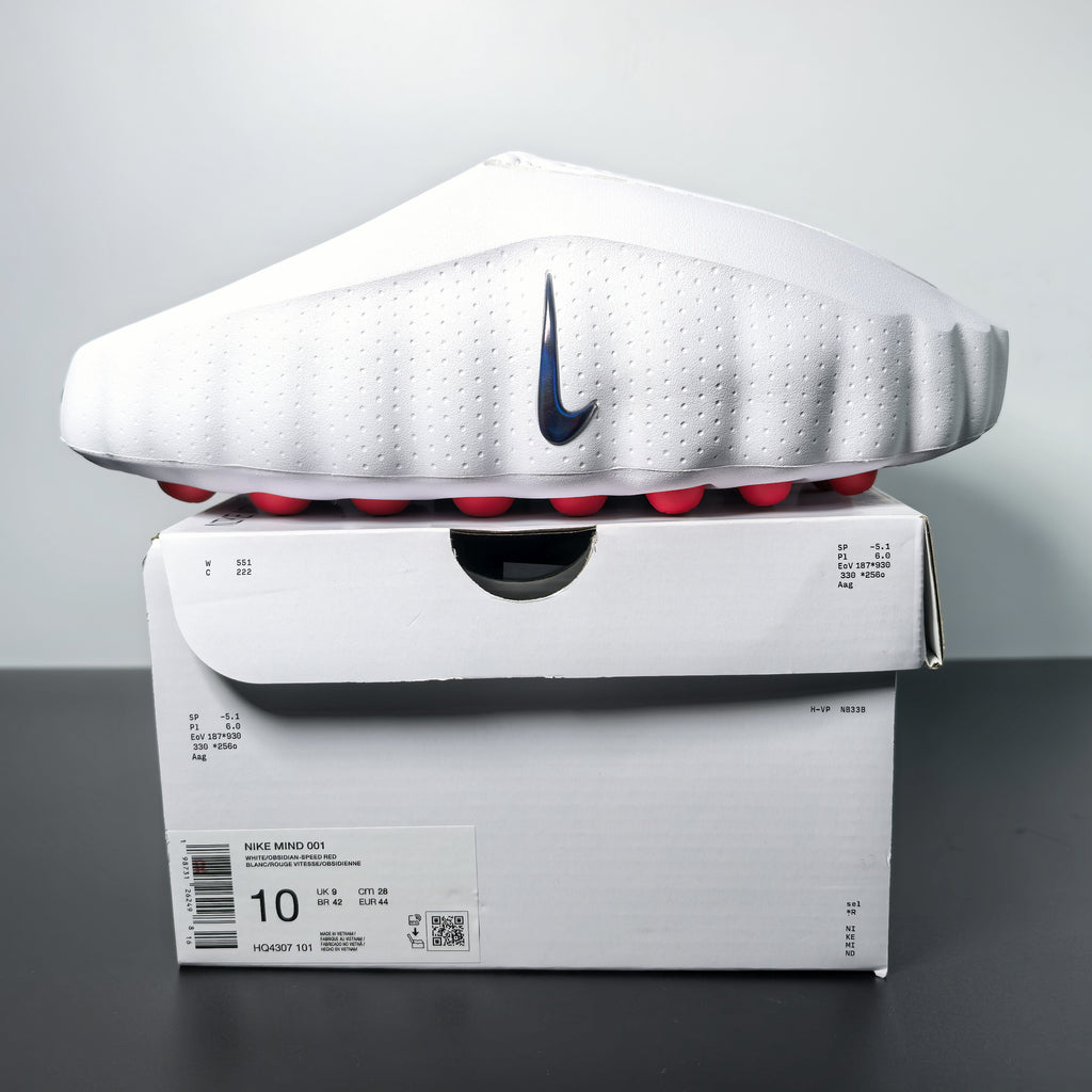 Nike Mind 001 Slide "White Speed Red"
