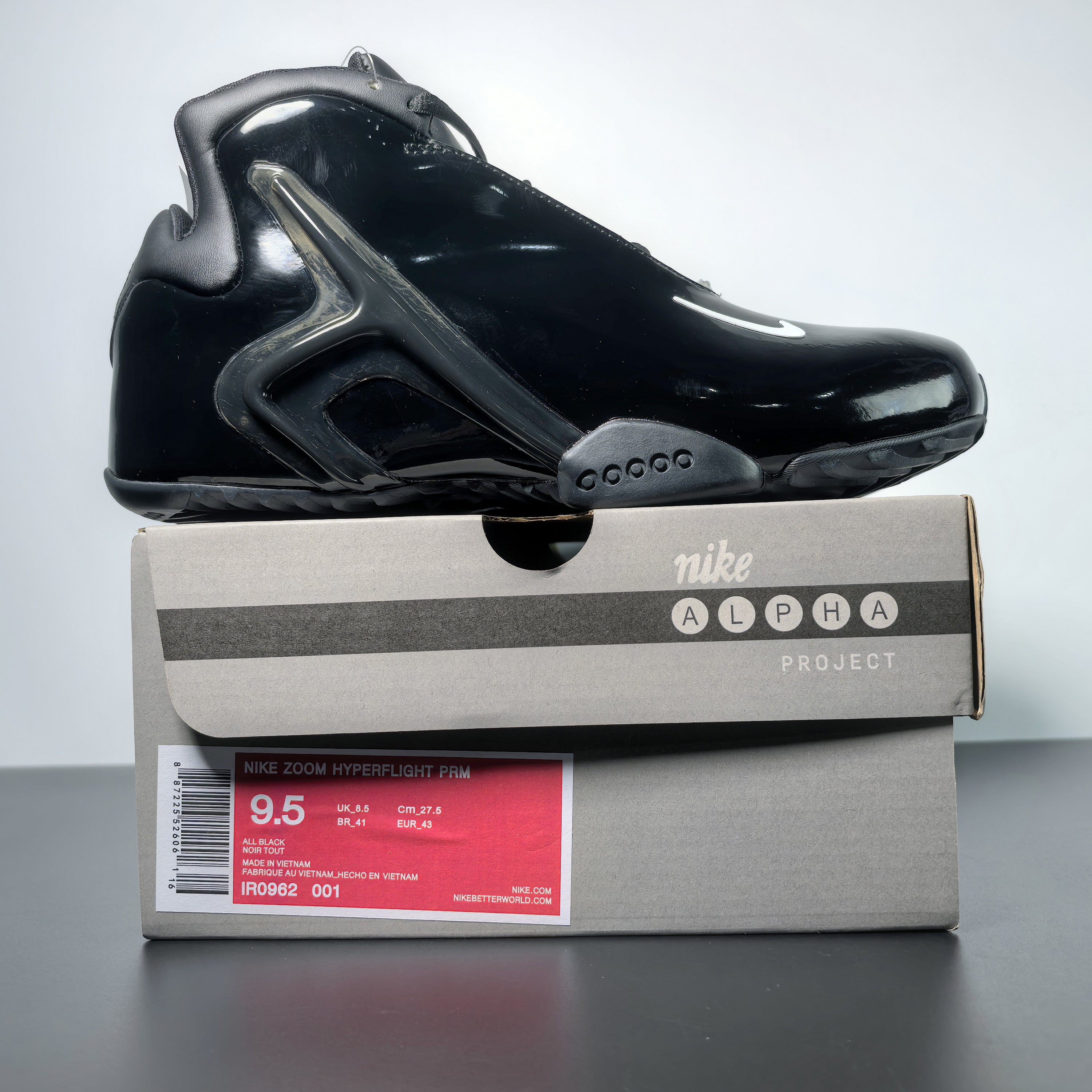 Nike Zoom Hyperflight "Patent Black"