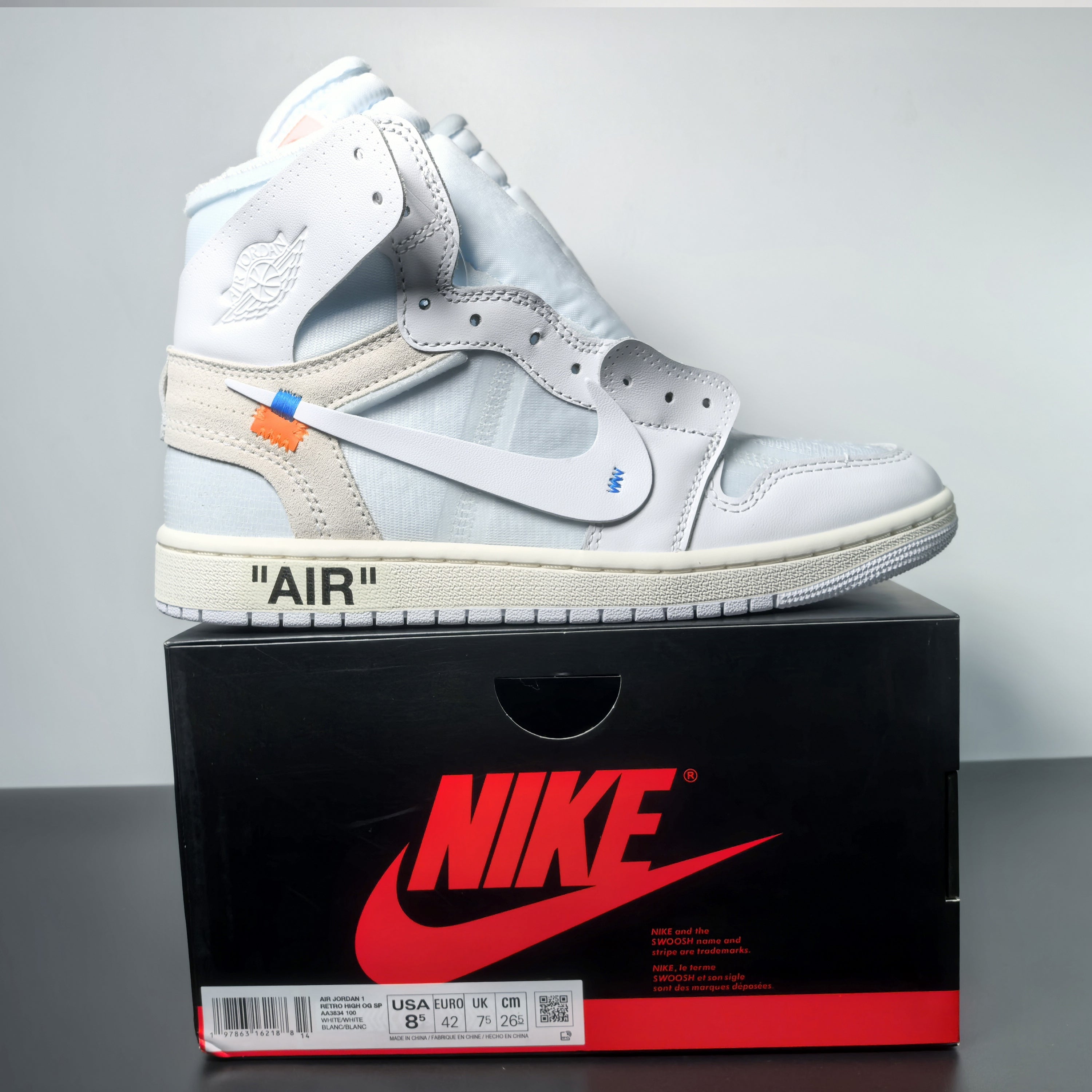 Off-White x Air Jordan 1 Retro High OG "Alaska"
