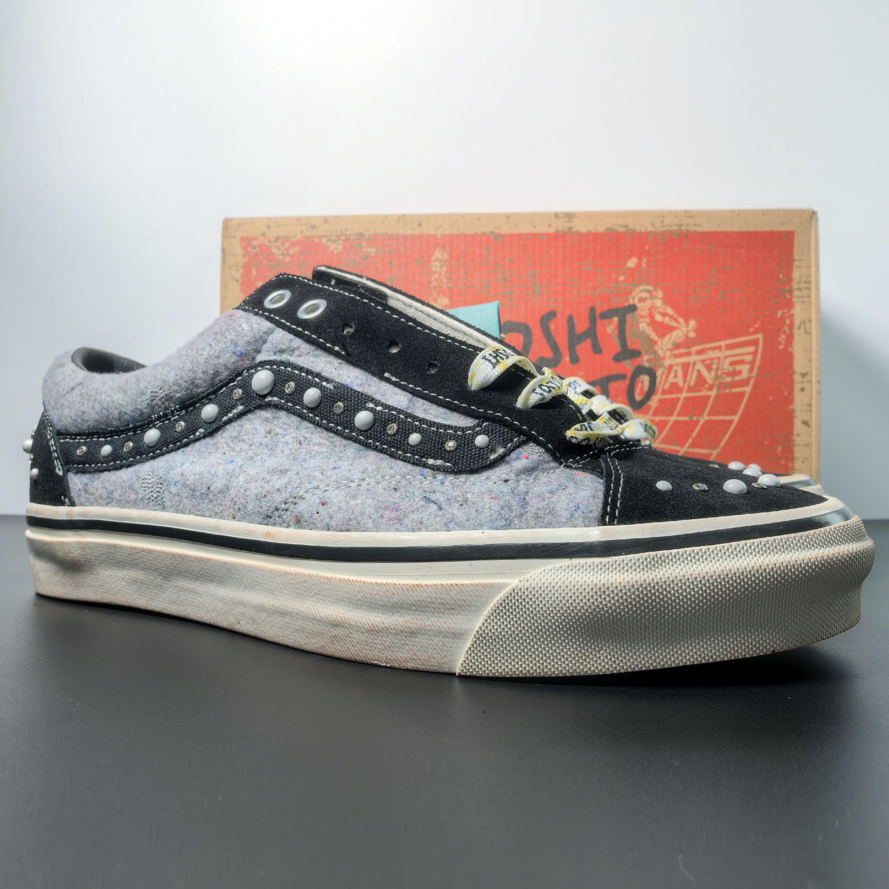 SATOSHI NAKAMOTO x OTW by Vans Old Skool Reissue 36 "Speckled Moving Blanket Grey