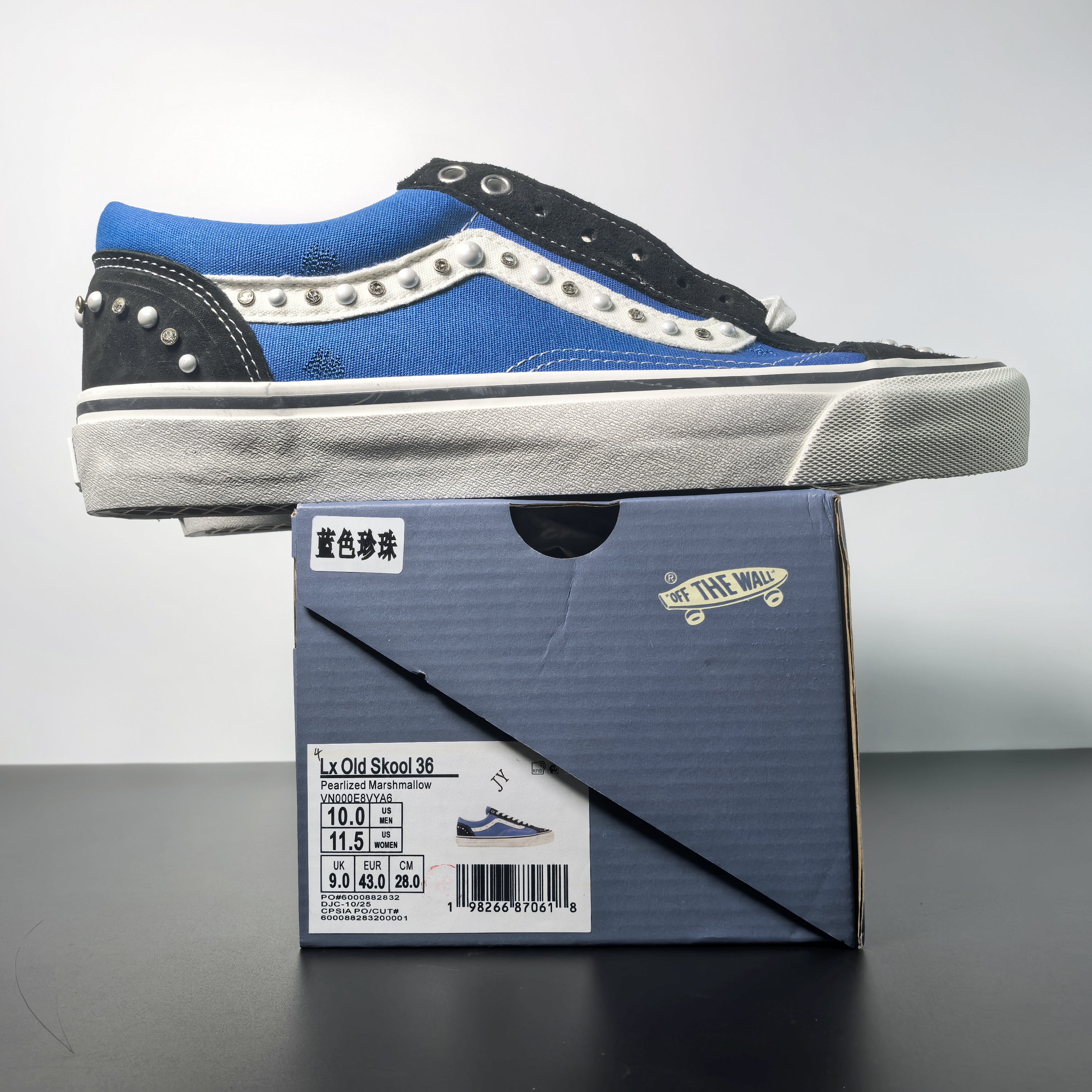 Vans LX Old Skool 36 Pearlized "Black/Navy"
