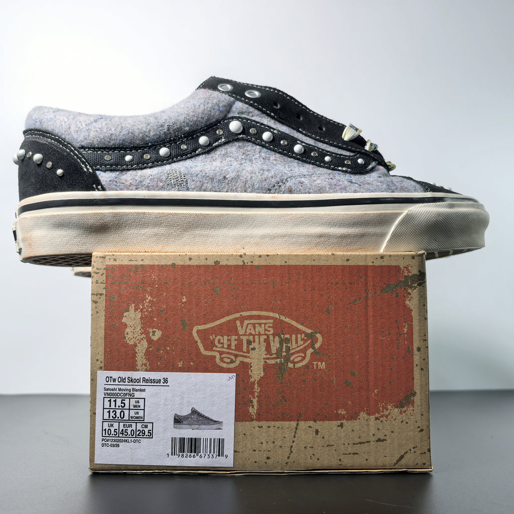 SATOSHI NAKAMOTO x OTW by Vans Old Skool Reissue 36 "Speckled Moving Blanket Grey