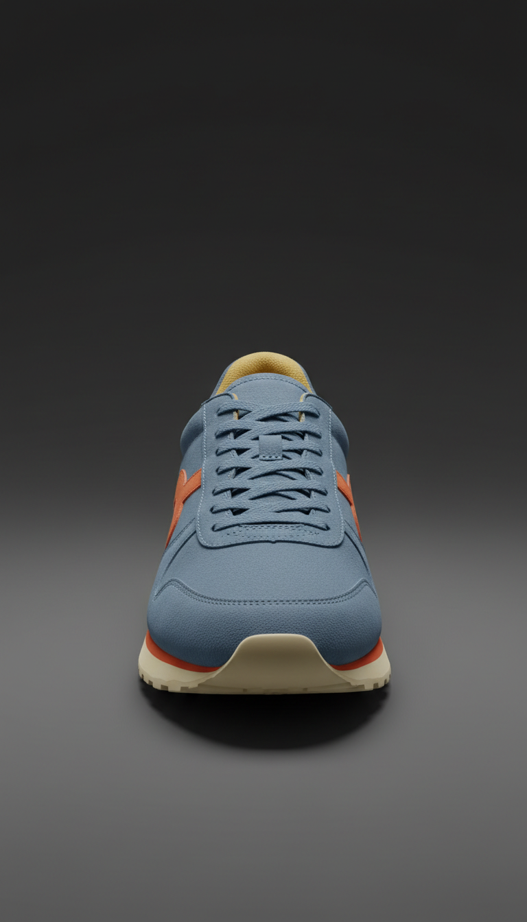 Suede Runner in Dusty Blue
