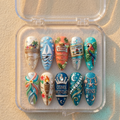 Jimmy Buffett Handmade Press On Nails | Reusable 3D Nail Set
