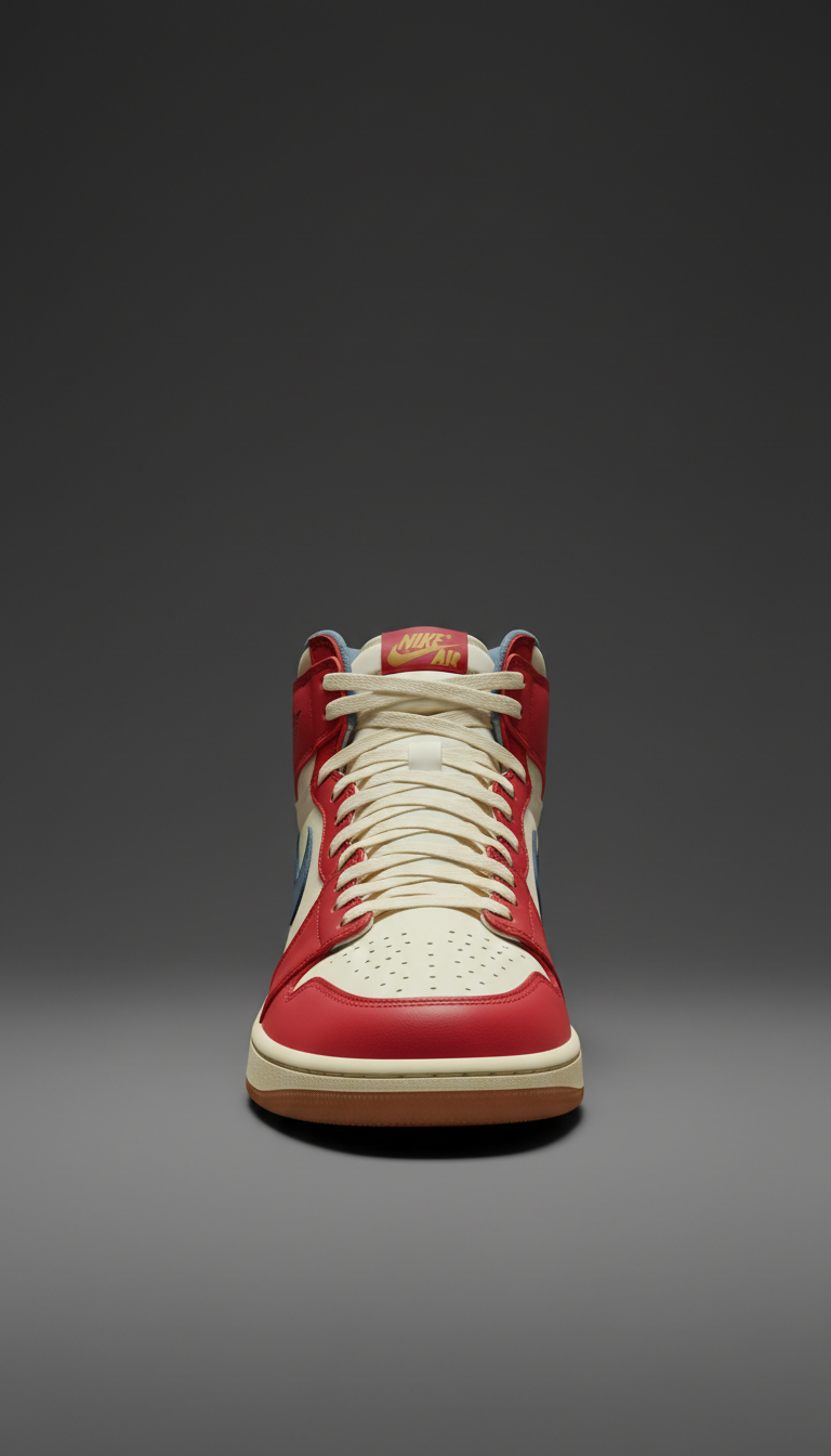 Retro High Sneaker in Varsity Red