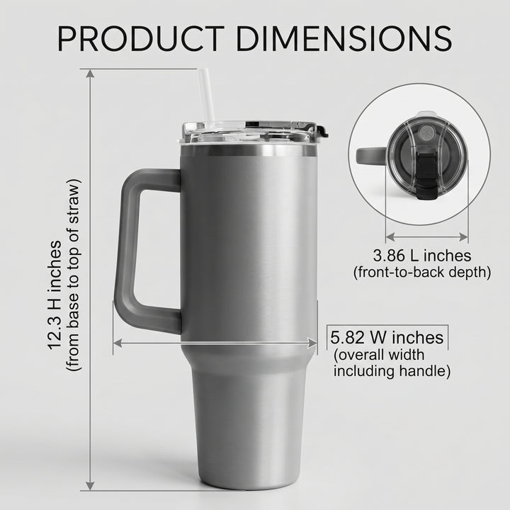 Bad Omens 40oz Tumbler with Lid and Straw